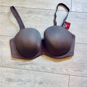 NWT - Women's Gray Strapless Bra